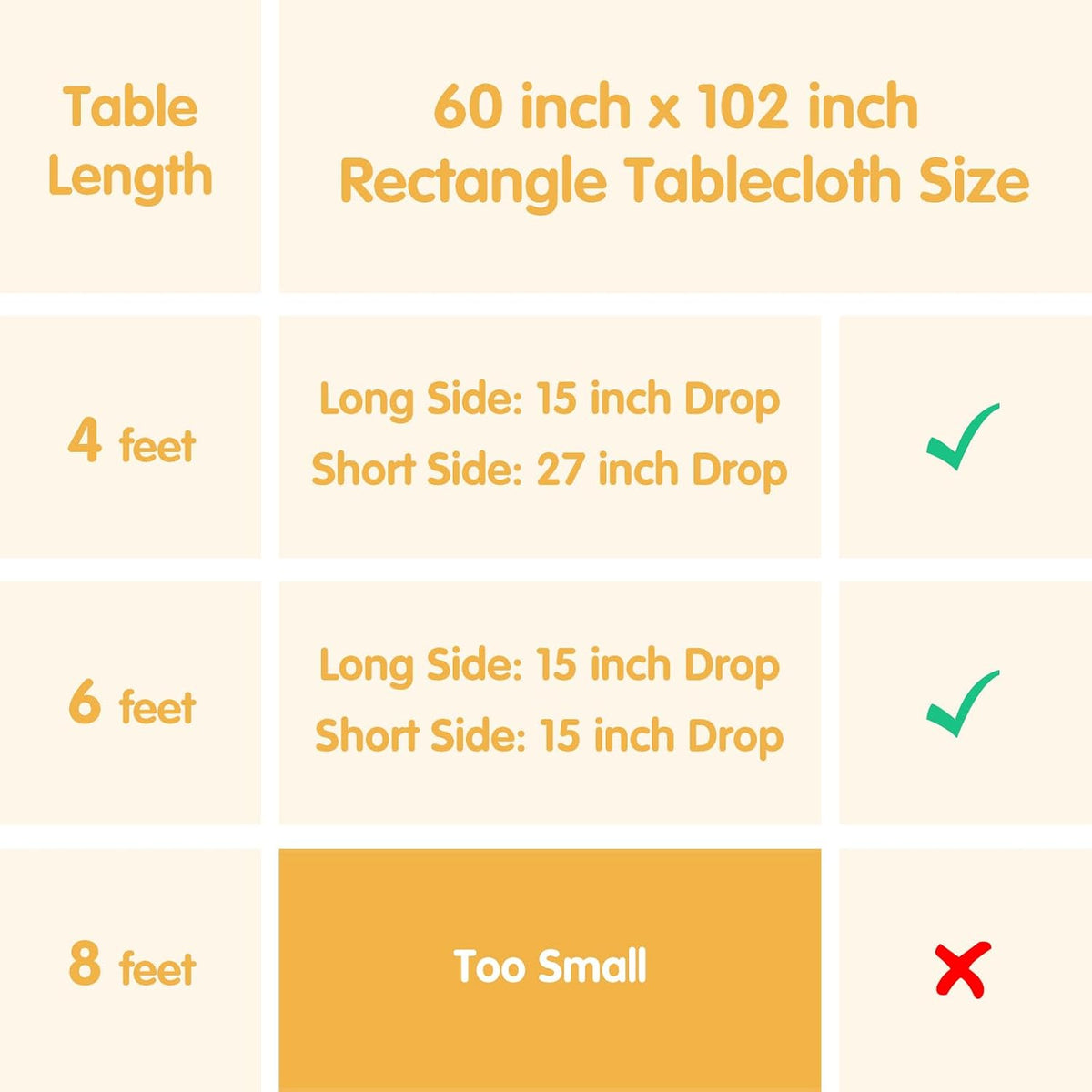 BRILLMAX 6 Pack Black Tablecloths 60x102 Inch for 6ft Rectangle Tables