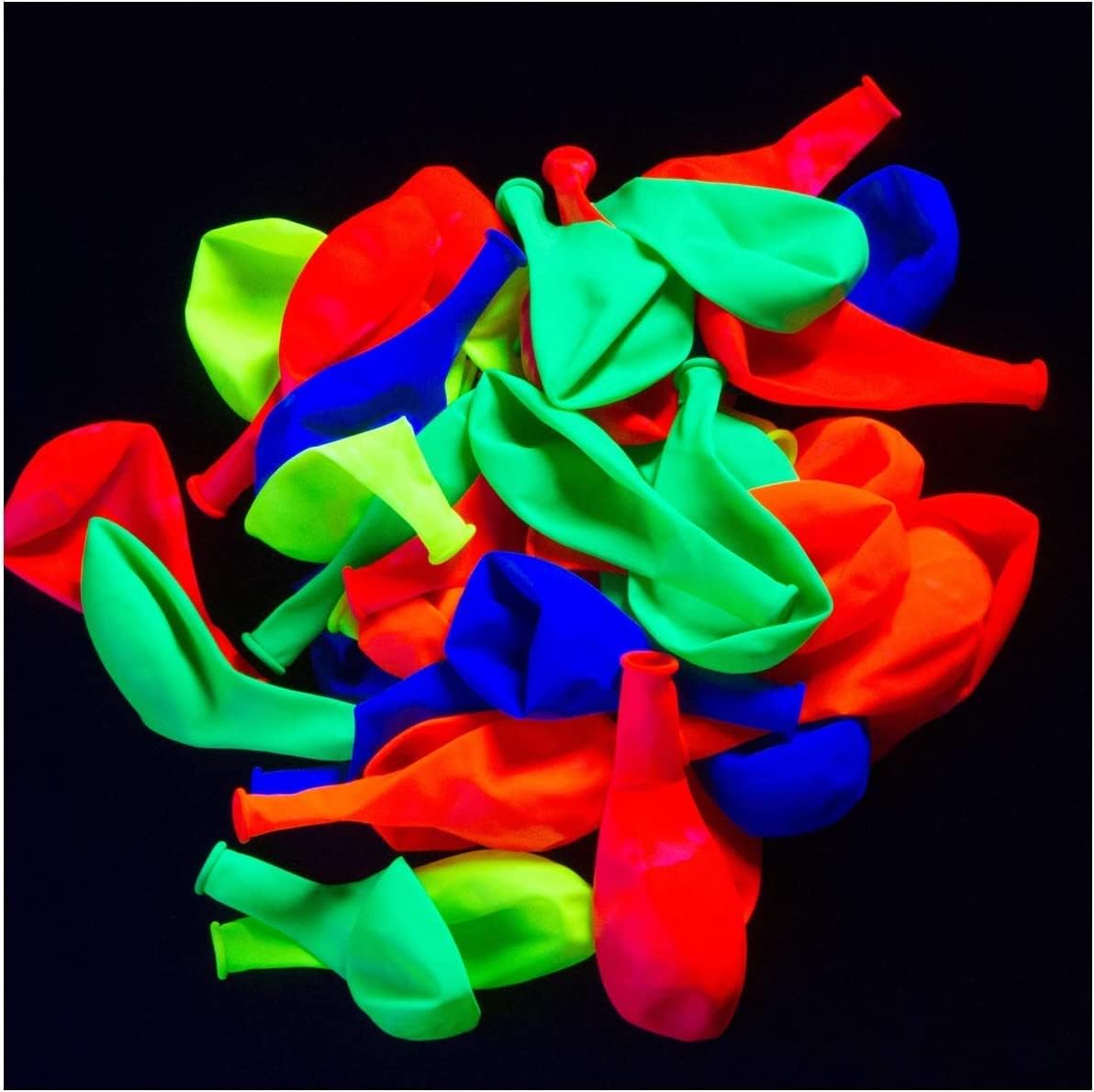 Glow King Black Light Reactive Neon Balloons | Glow In The Dark Latex Balloon...