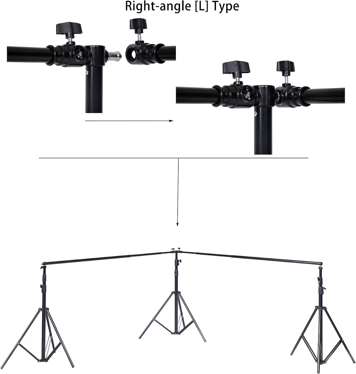 Kate 10x20ft (3x6m) Photography Backdrop Frame Stand for Room Set Adjustable ...