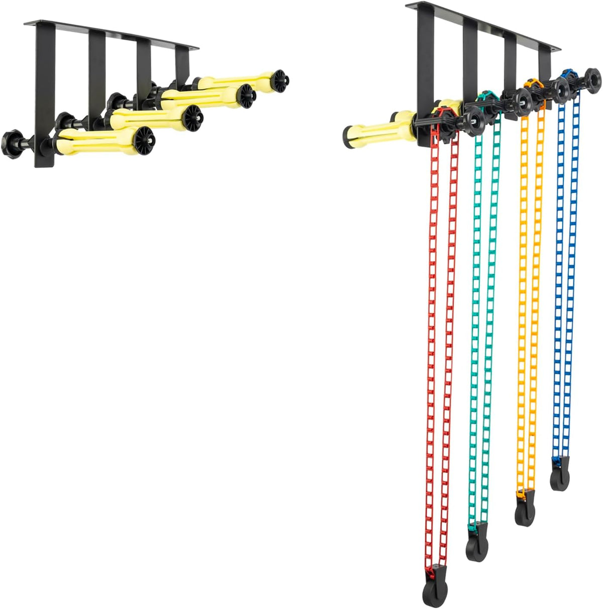 Photography Backdrop Roller Support System, 4 Rollers, Wall/Celing/Light Stan...