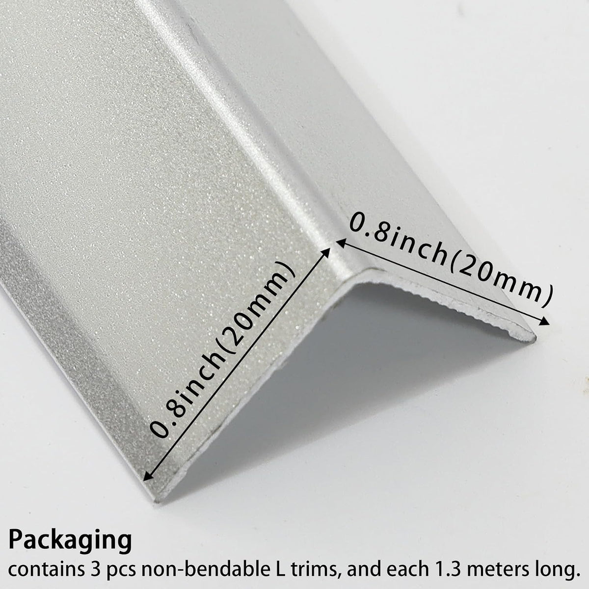 Coengwui Aluminum Corner Guards, Peel and Stick L-Shaped Molding Trim for Wal...
