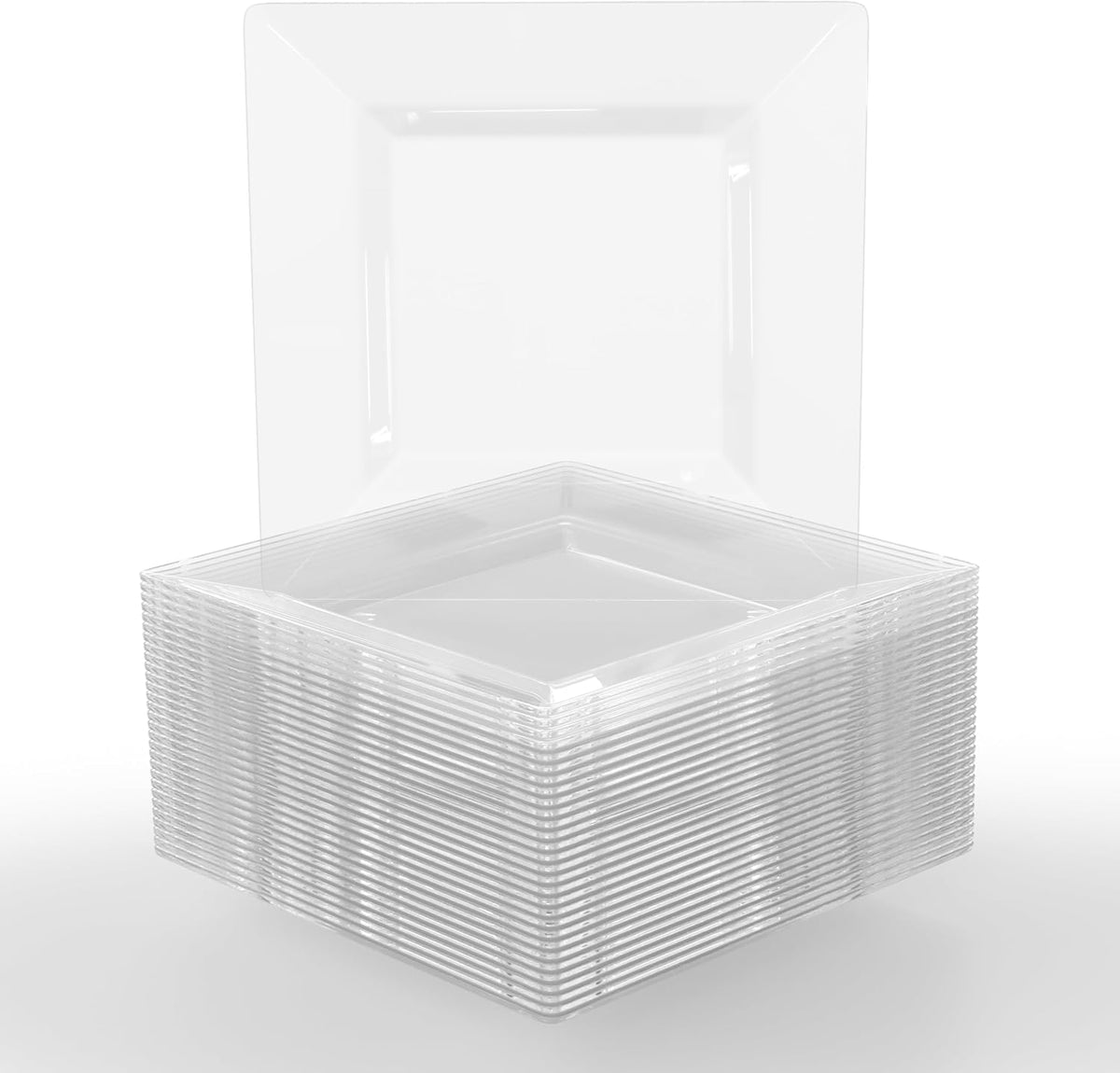 Exquisite Mini Disposable Appetizer Plates - 100 Pack 4.5" x 4.5" C...