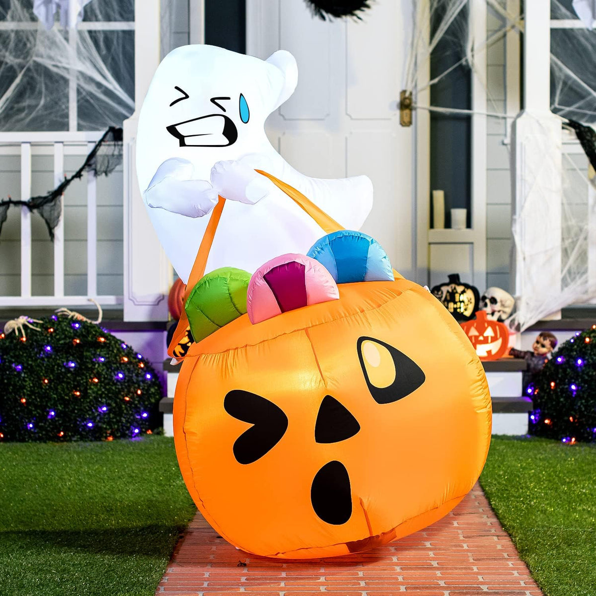 Joiedomi 5 FT Tall Halloween Inflatables Outdoor Decorations, Inflatable Cute...