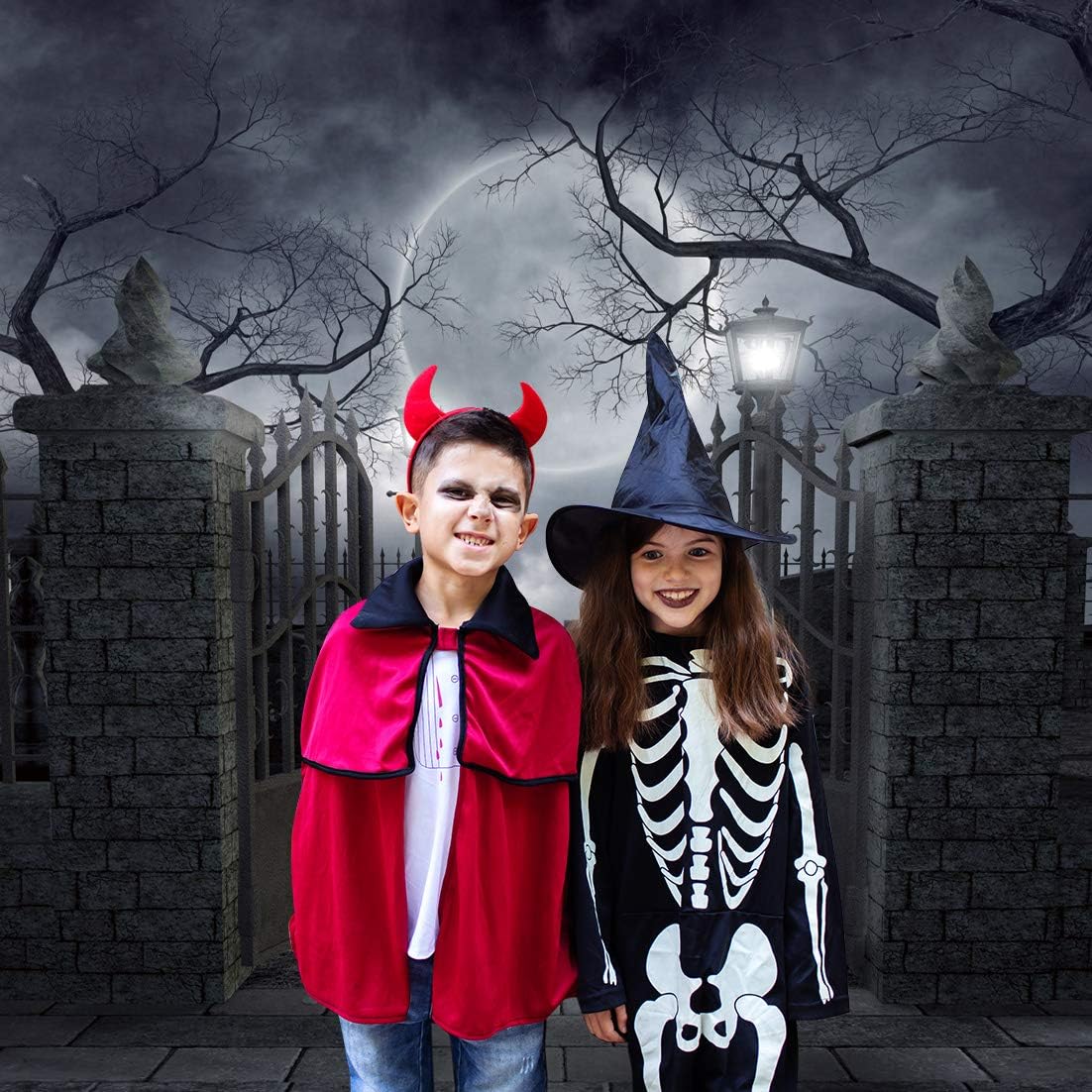 Halloween Backdrop Vinyl Photo Background Halloween Photography Backdrop Moon...