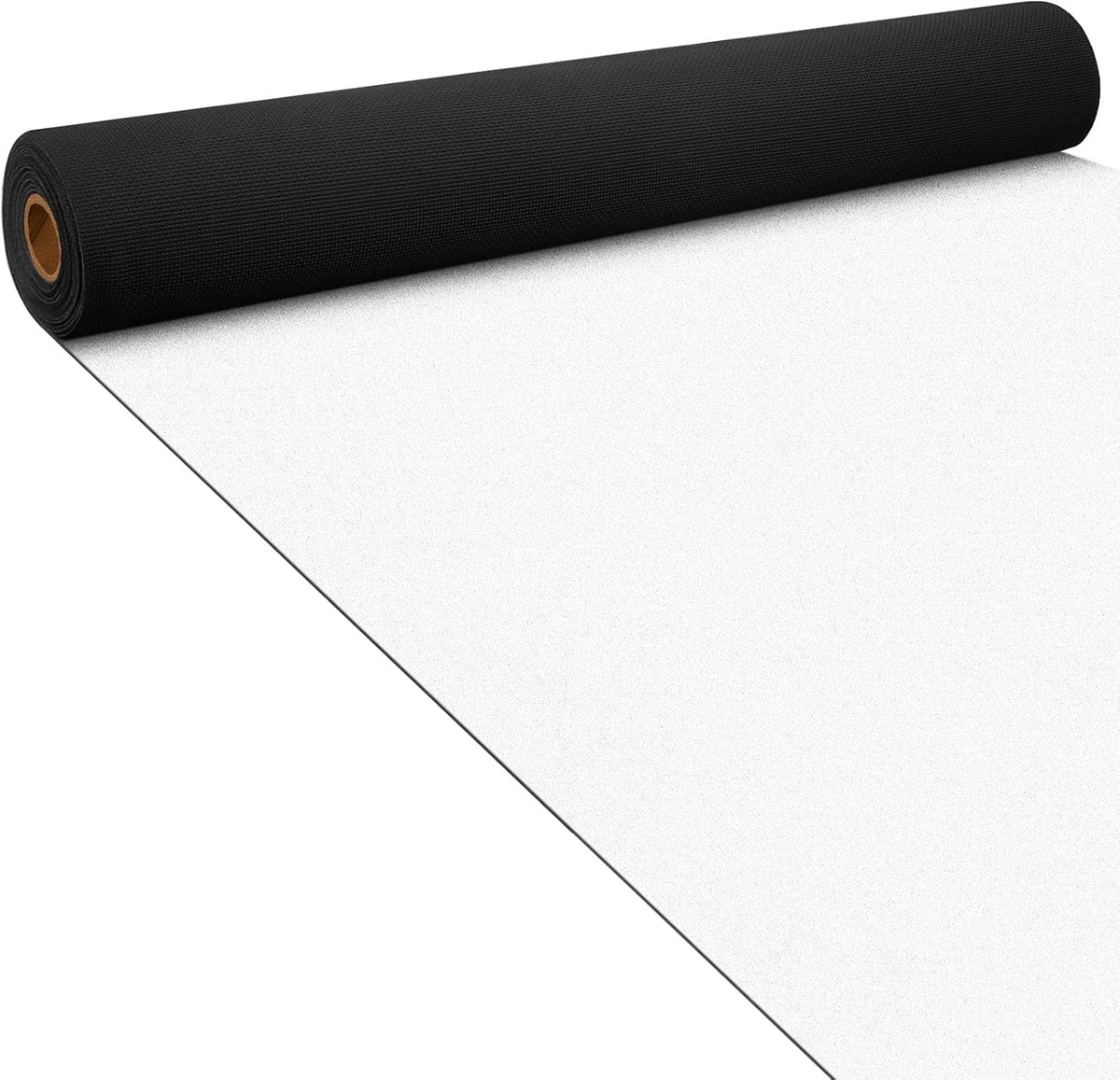 Boao 20 X 2.3 Ft Neoprene Carpet Runner White, Non Slip Rubber Backed