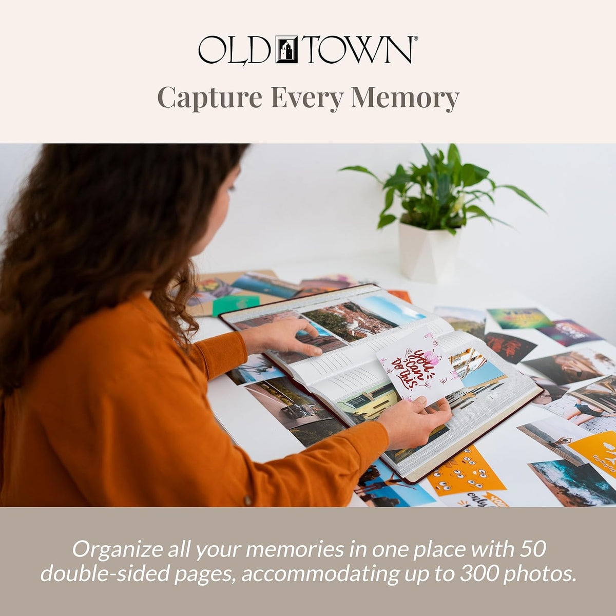 Old Town 2-Pack Bonded Leather Photo Albums, Multi Size Photo Album 5x7 &...