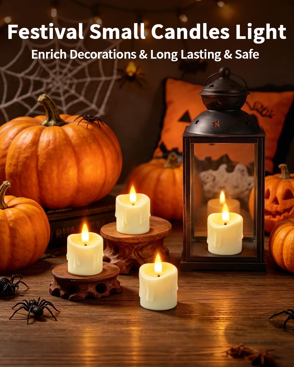 12 Pack Small Rechargeable Flameless Candles with Remote Timer