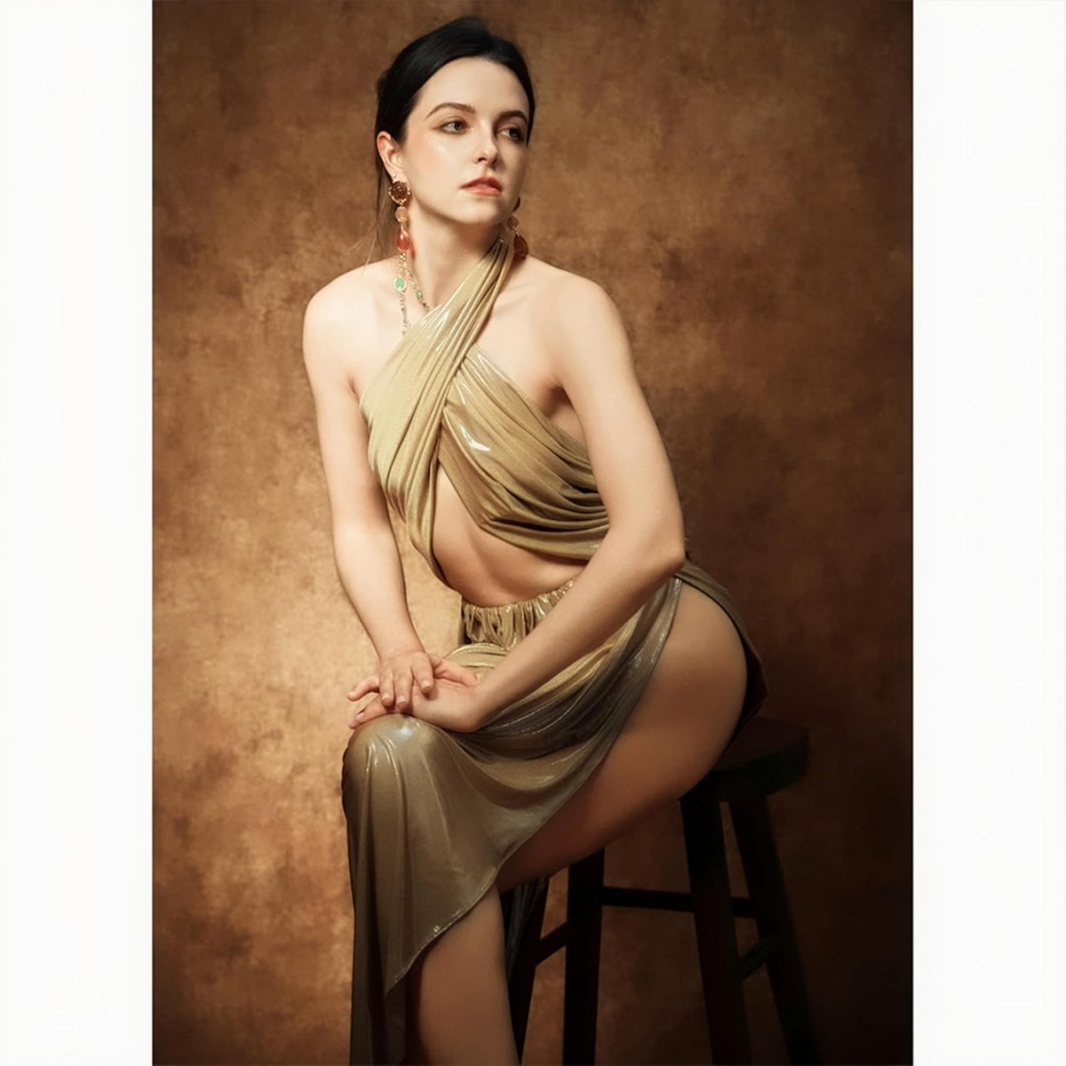 UrcTepics 8x10 ft Brown Photo Backdrop for Photography, No Stand