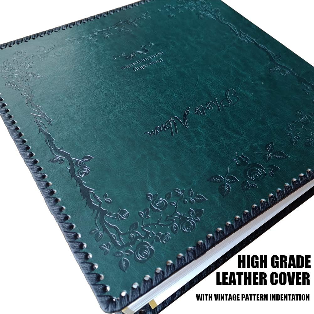 Photo Album Self Adhesive Pages, Large Magnetic Self-Stick Picture Album with...