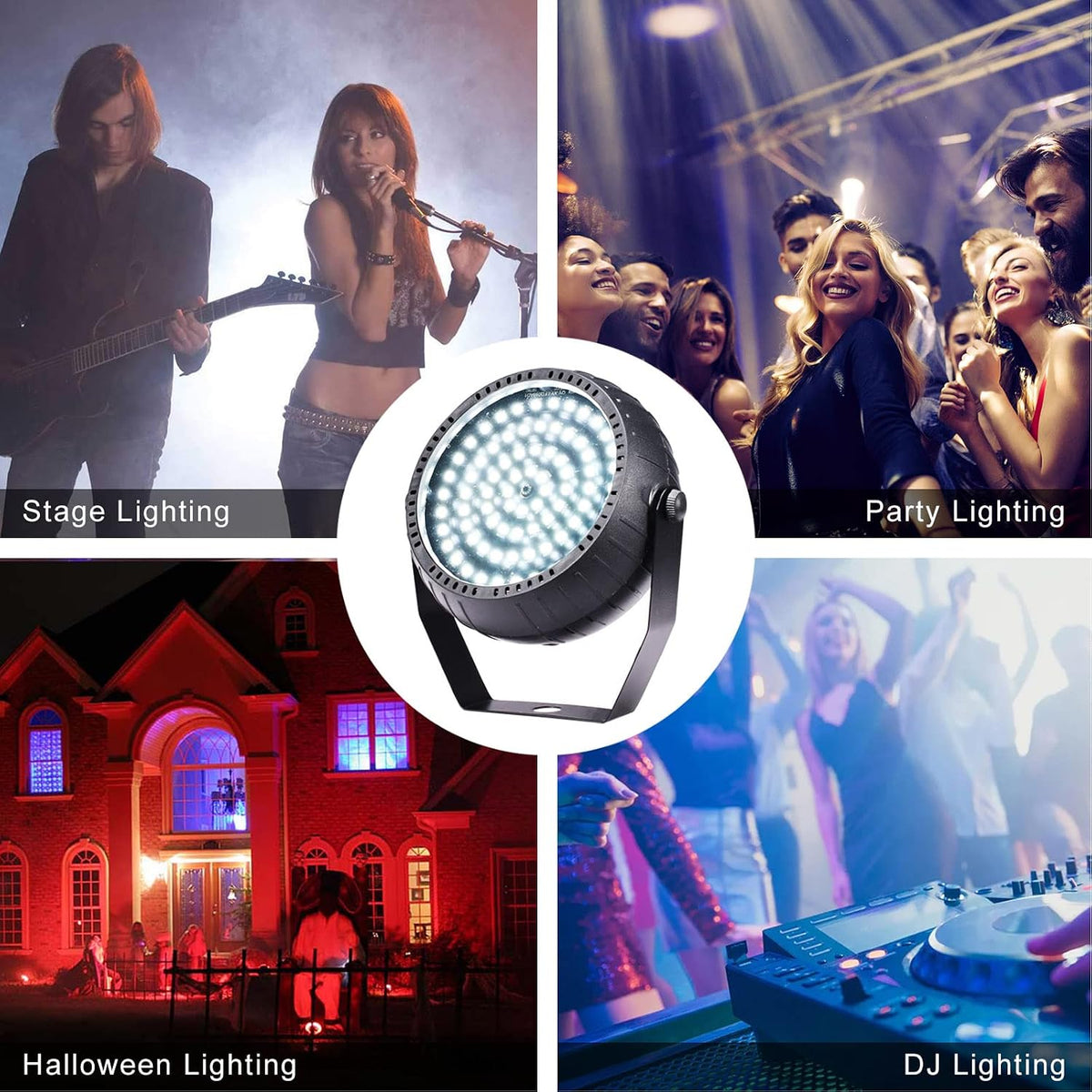 Telbum White Strobe Lights Halloween Super Bright 78 LEDs Strobe Light for Pa...