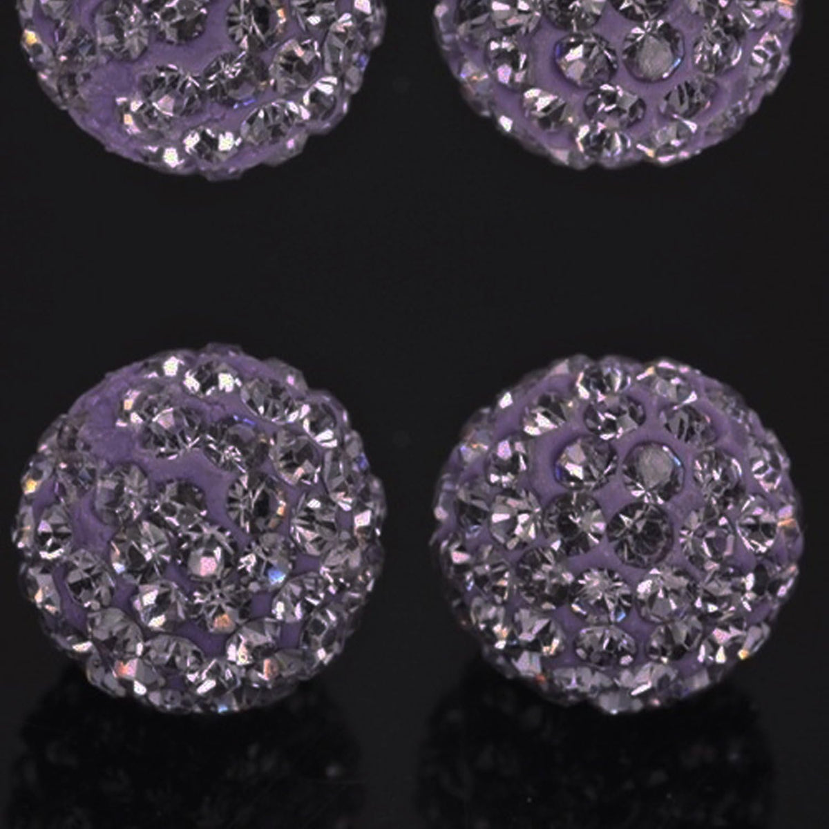 RUBYCA Pave Czech Crystal Disco Ball Clay Beads fit Shamballa Jewelry (100pcs...