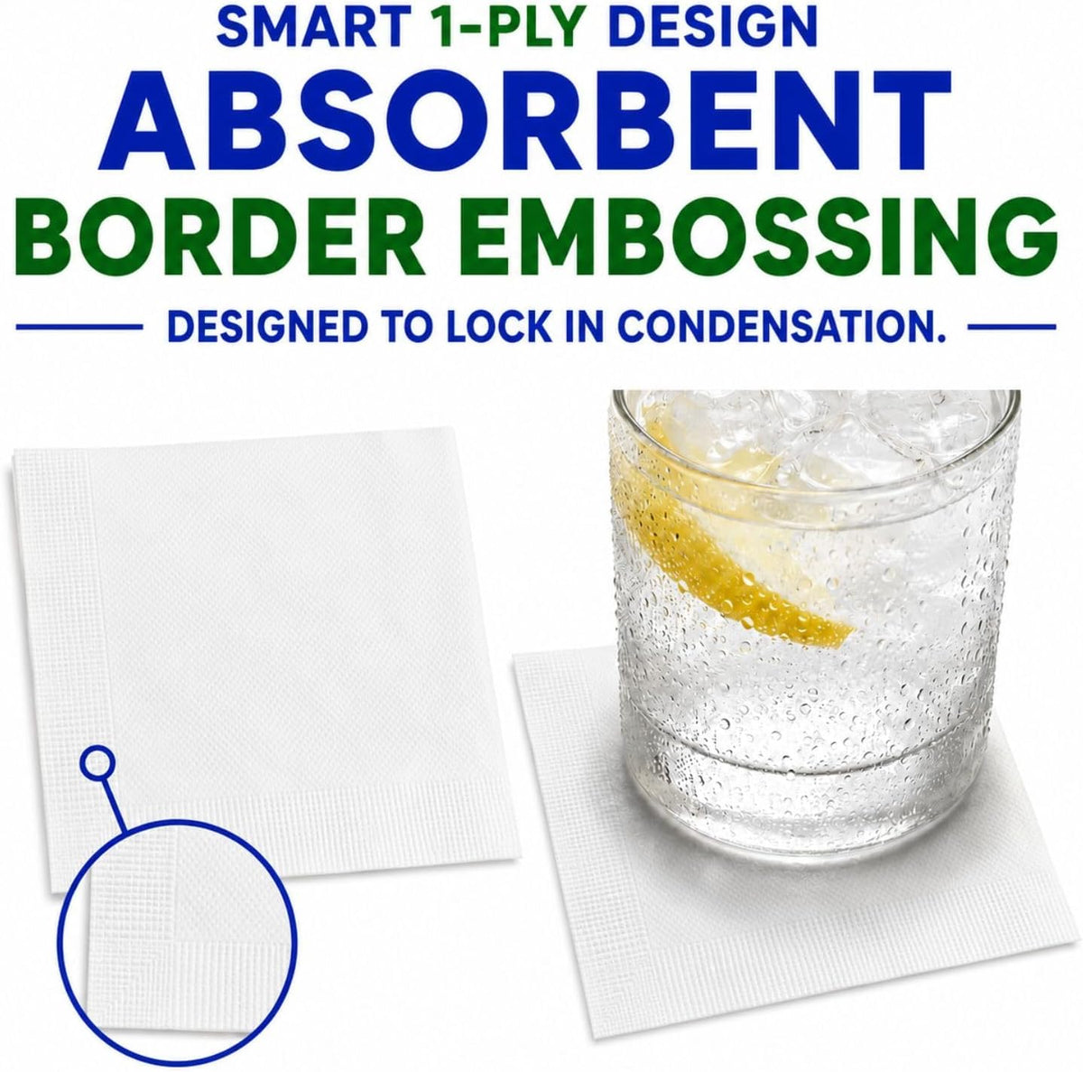 Bulk Cocktail Napkins, White Beverage Napkin Paper, Bar, Wedding