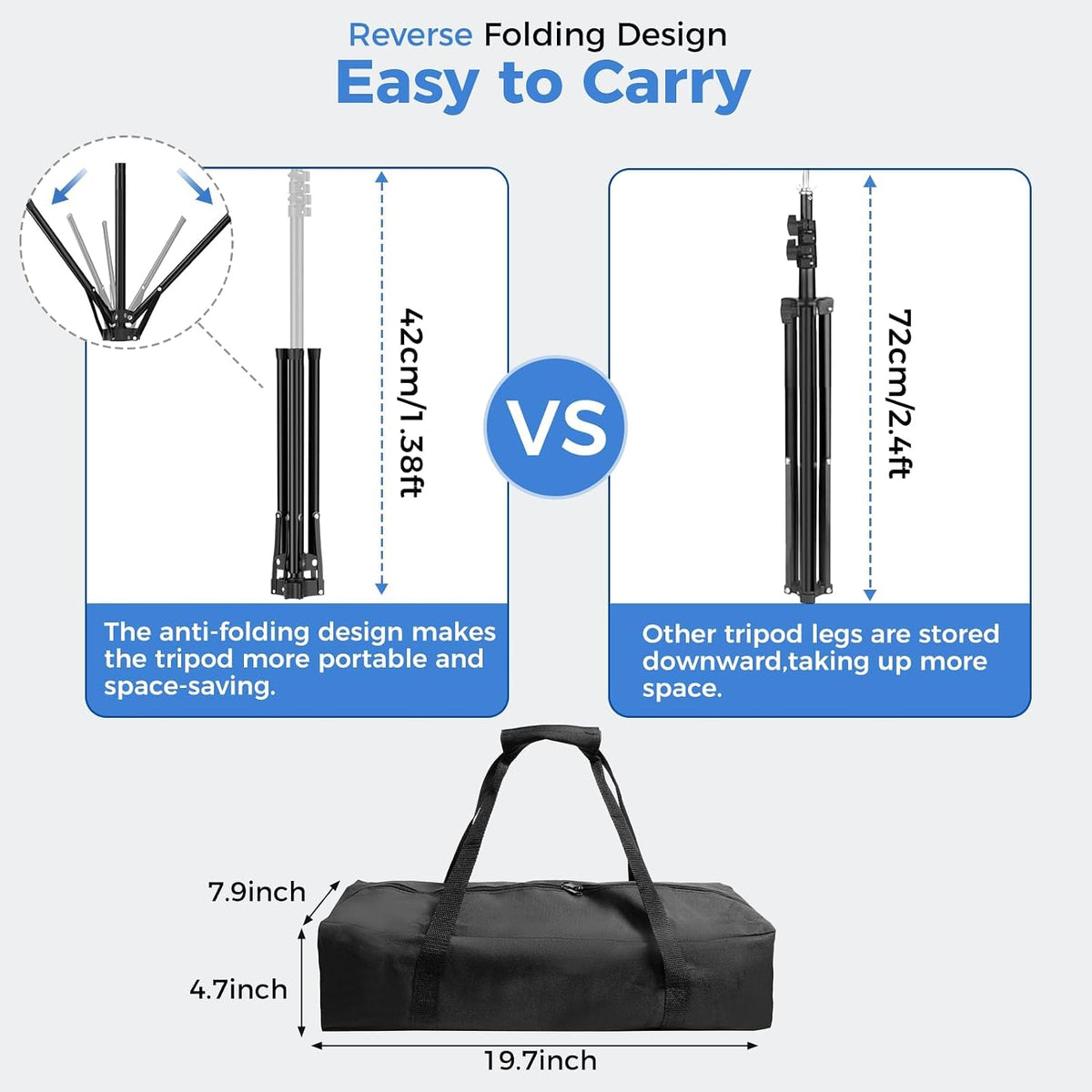 Emart 6.5x5ft 2in1 Black&White Photo Backdrop Stand Kit with T-Shape Stand