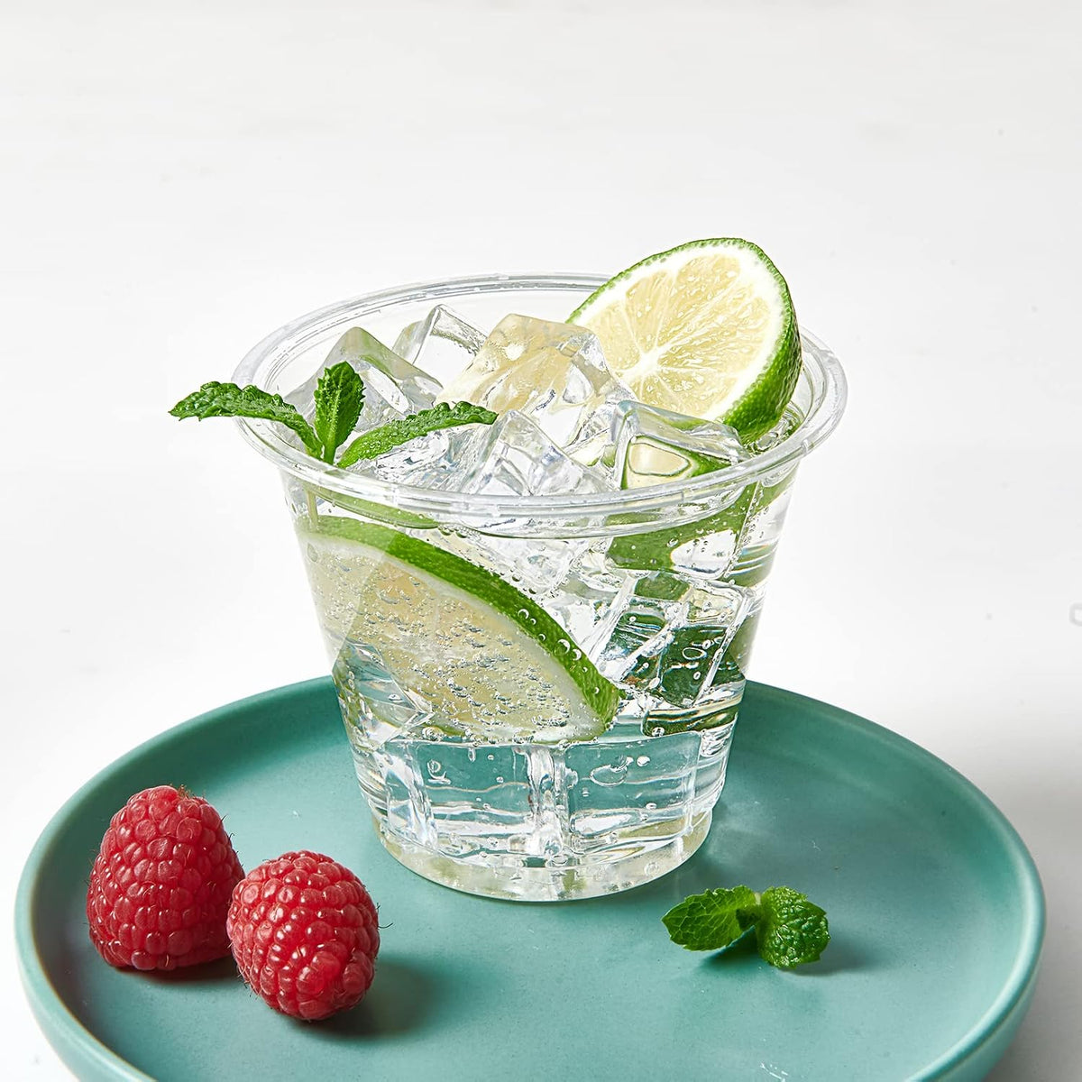 Turbo Bee 600 Pack 9 oz Clear Plastic Cups, Disposable Reusable Tumblers Crys...