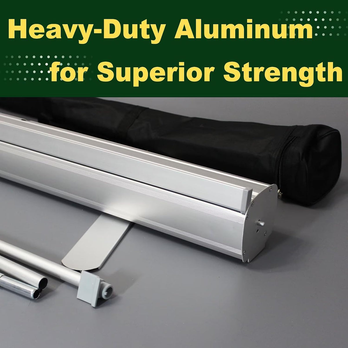 Custom Retractable Banner with Aluminum Silver Stand – Ready in 1 Day, Person...