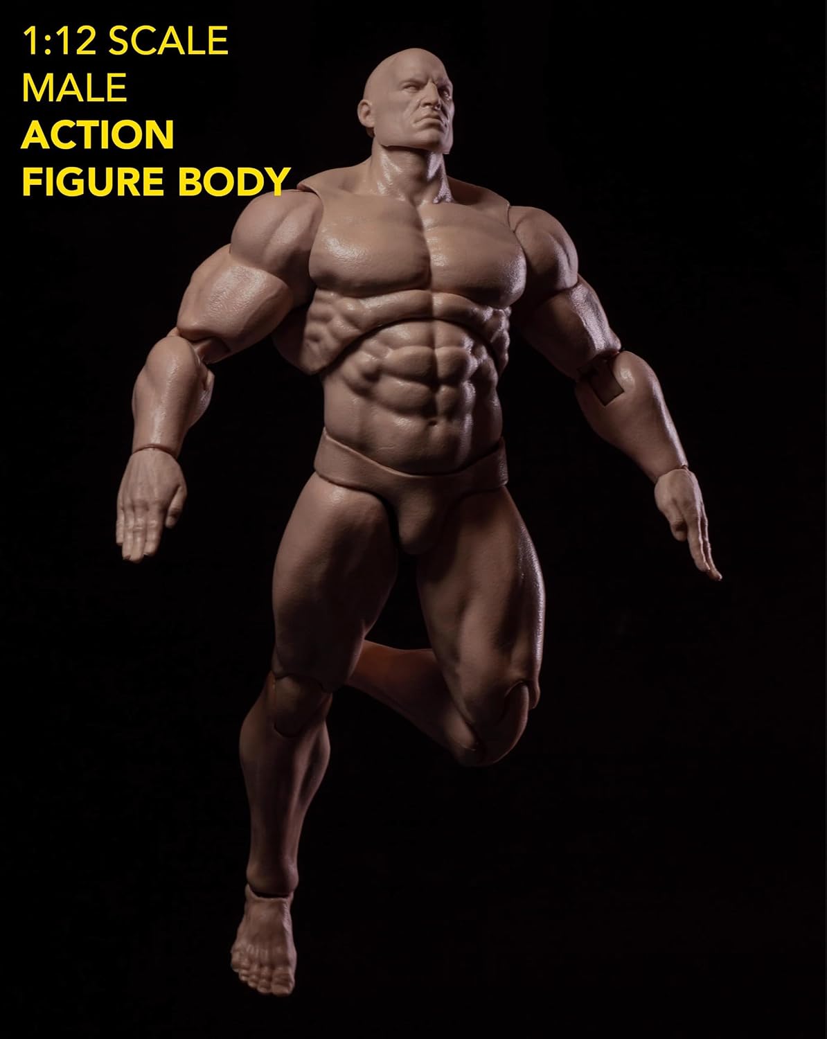 1/12 Scale Super Strong Action Figure Body,Articulated Muscular Comic Body
