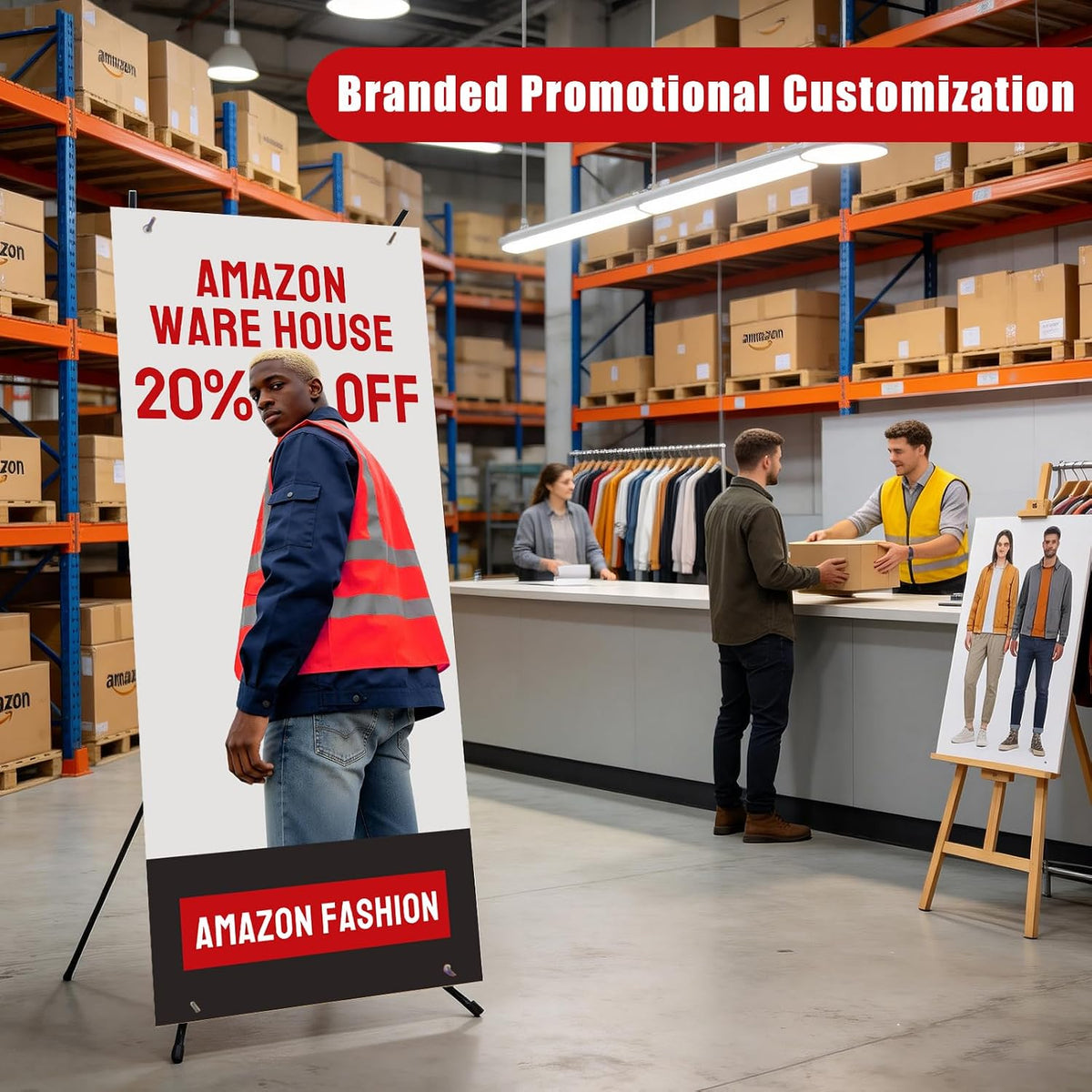Custom Banner with X Stand 32" X 71",Banners and Signs Customize,Po...