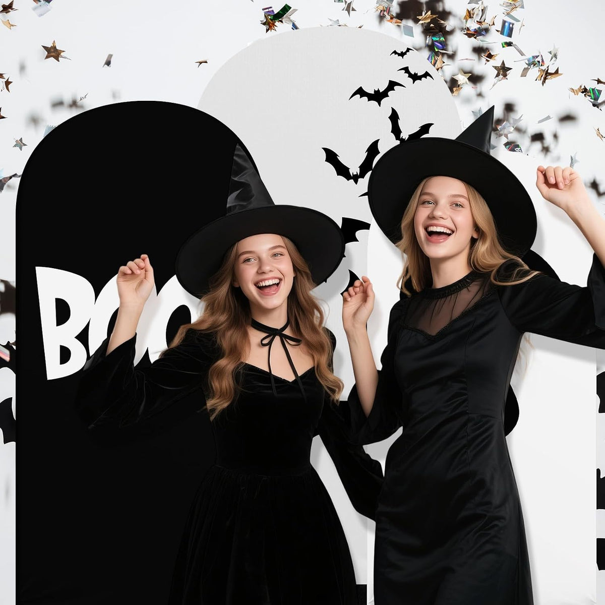 3 Pack Halloween Arch Backdrop Covers Grimace Stretch 4 5 6ft