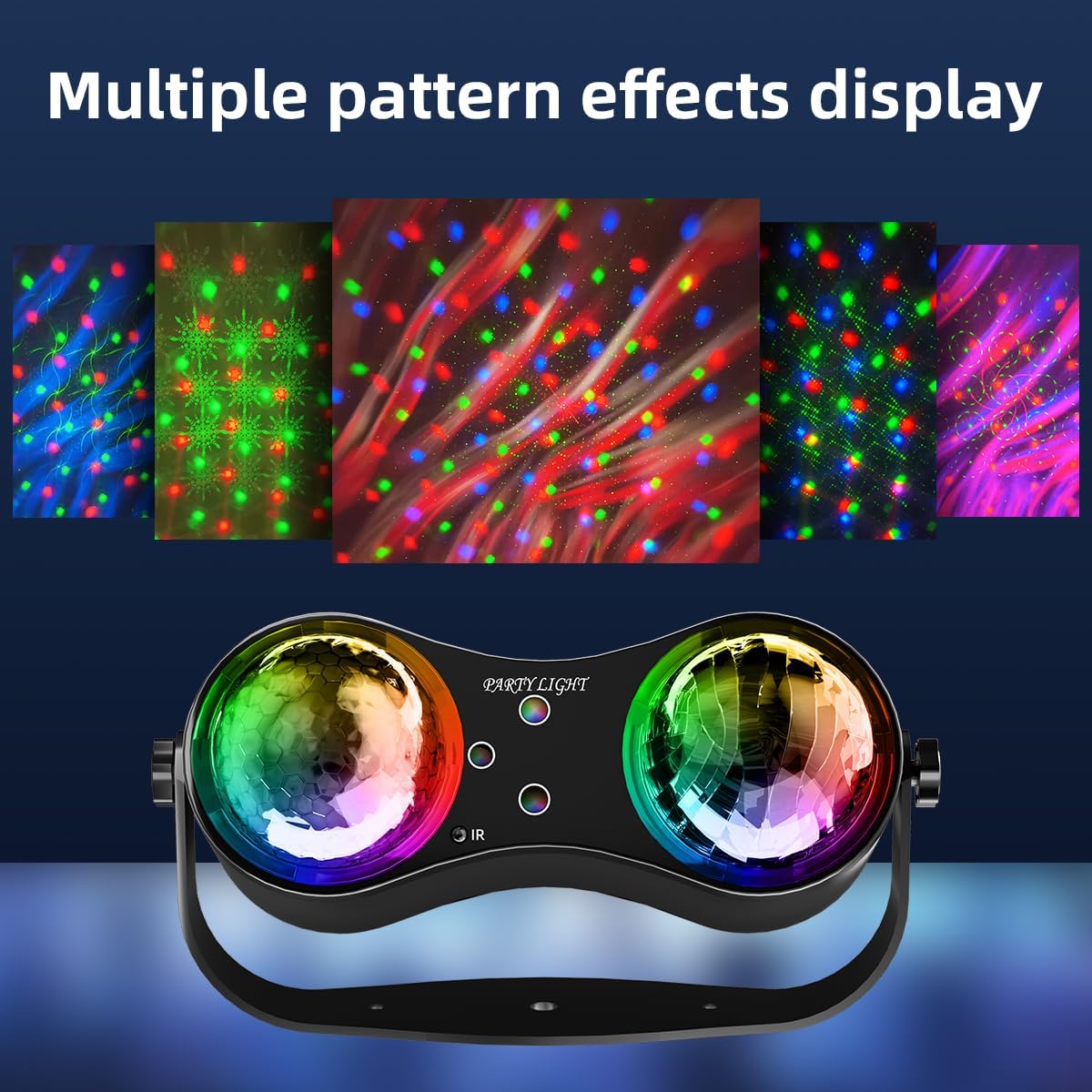 Party Disco Strobe Ocean & Star Double Ball Light