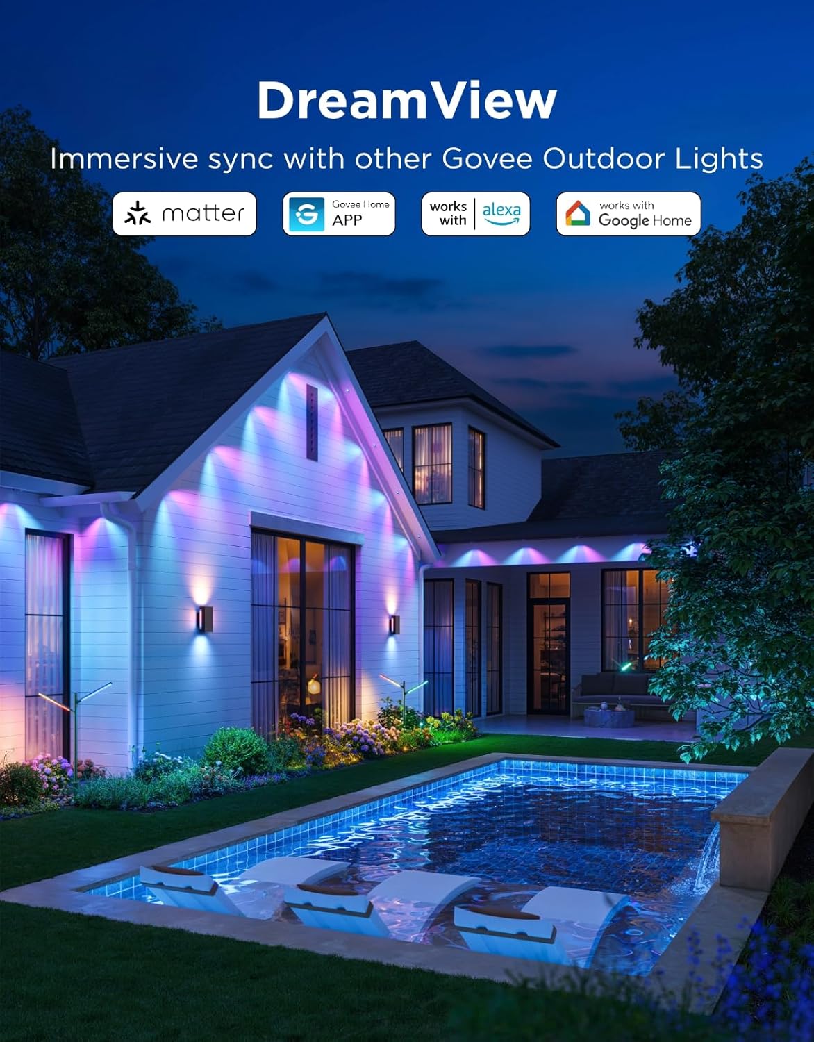 Govee Permanent Outdoor Lights Prism 200ft, Black