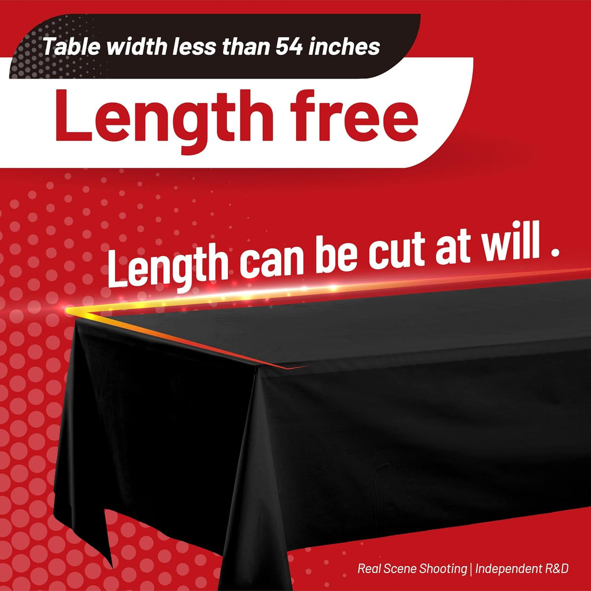Plastic Tablecloth Roll, 310 Ft x 54 In Plastic Table Cloth Disposable