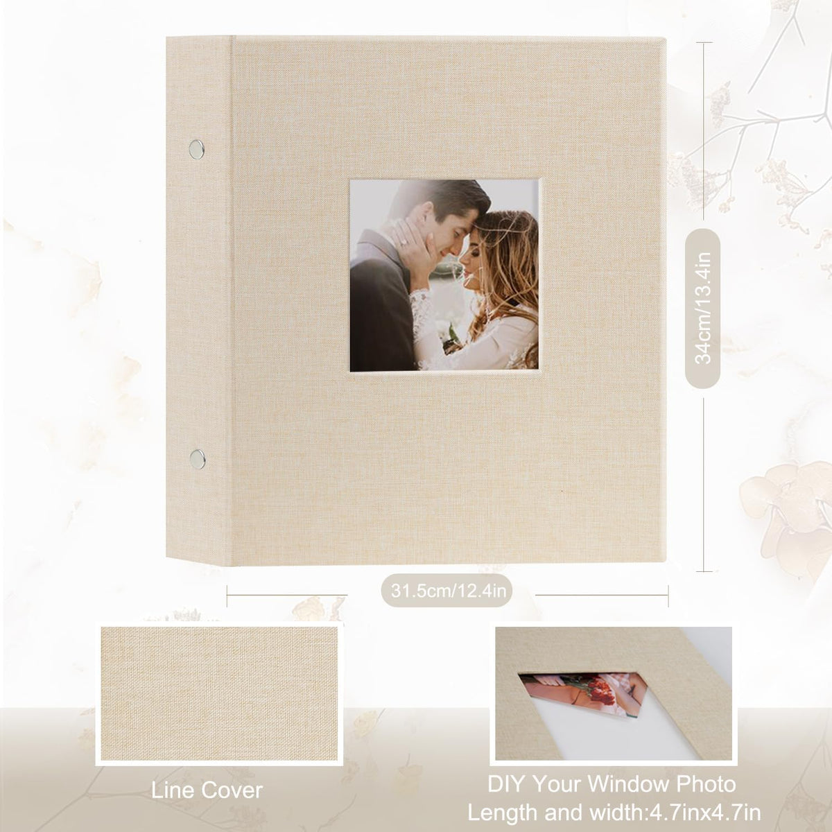 Artmag Fabric Photo Album 4x6 1000 Large Capacity for Family Wedding Annivers...
