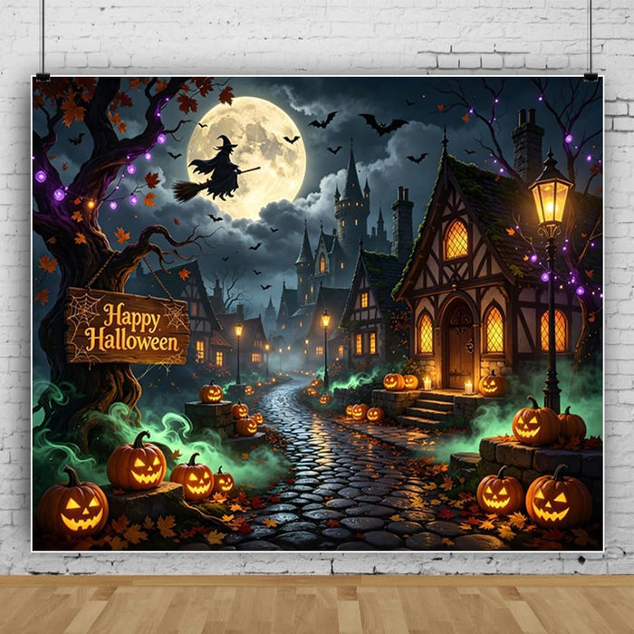 12x8ft Halloween Backdrop Haunted House Halloween Backdrops for Photography