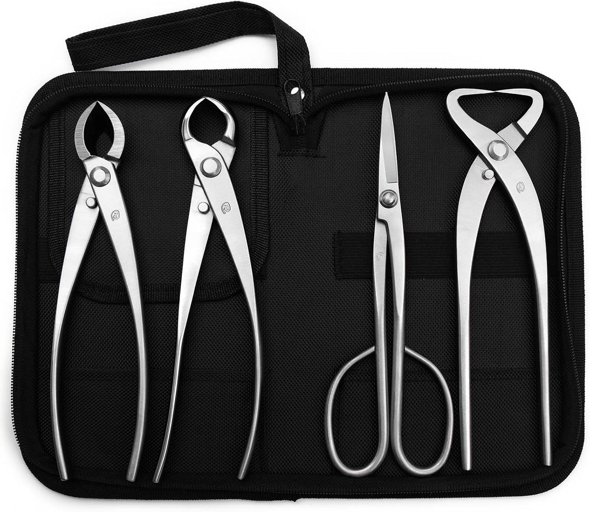 4-PCS Bonsai Tool Set Including Concave Cutter Straight Edge Cutter Trunk Spl...