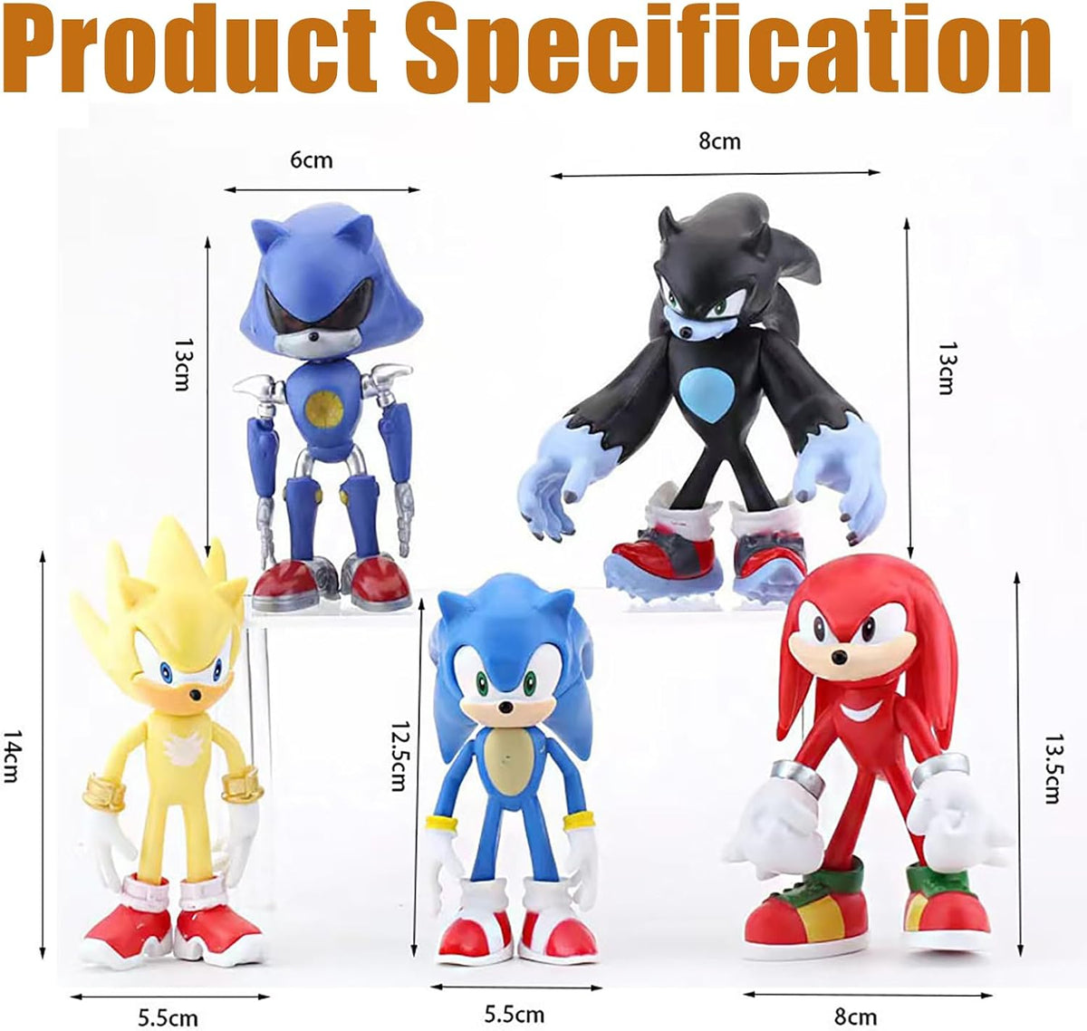 Hedgehog Action Figure, 6.5in Hedgehog Style Statue Handcrafted Collectible f...