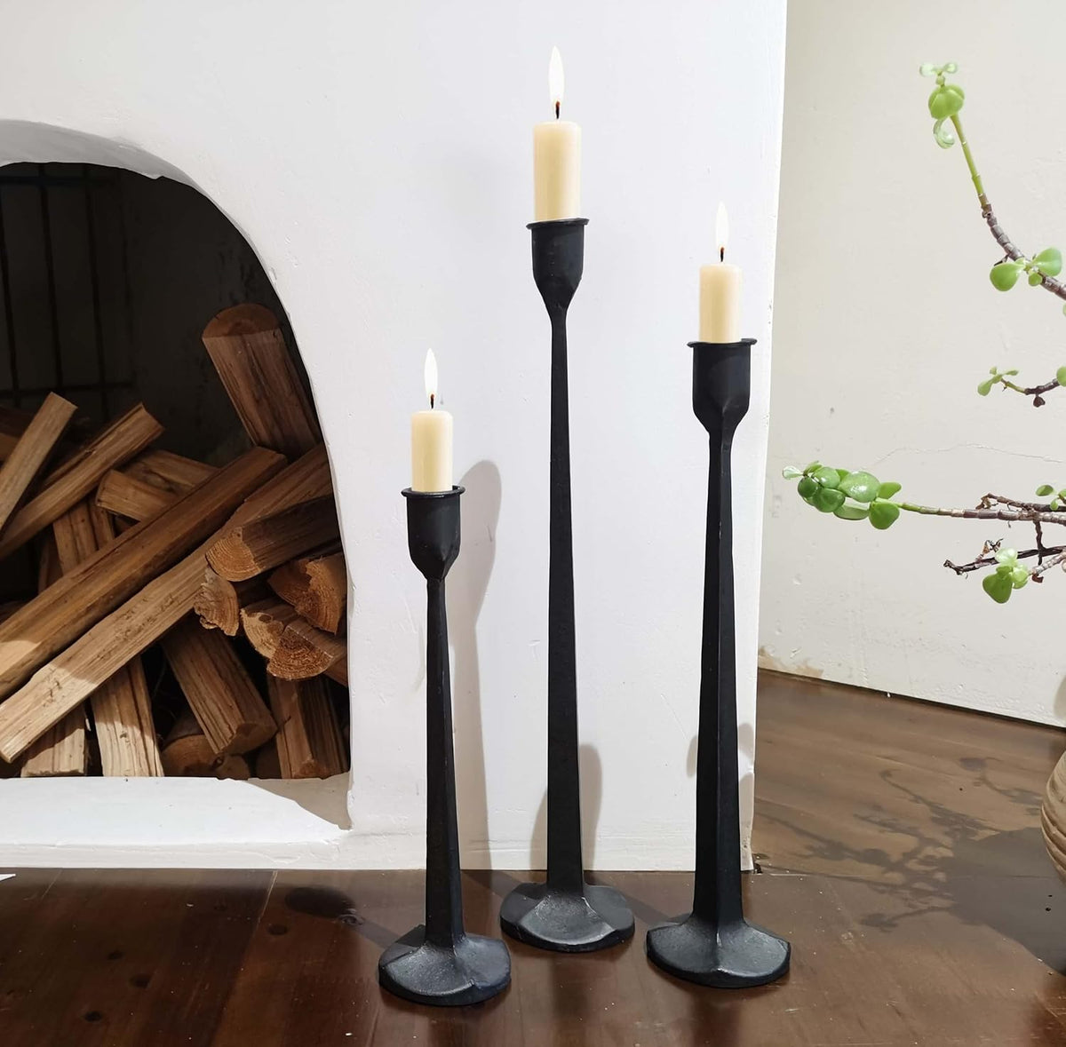 Iron Taper Candle Holder - Decorative Candle Stand - Candlestick Holder for W...