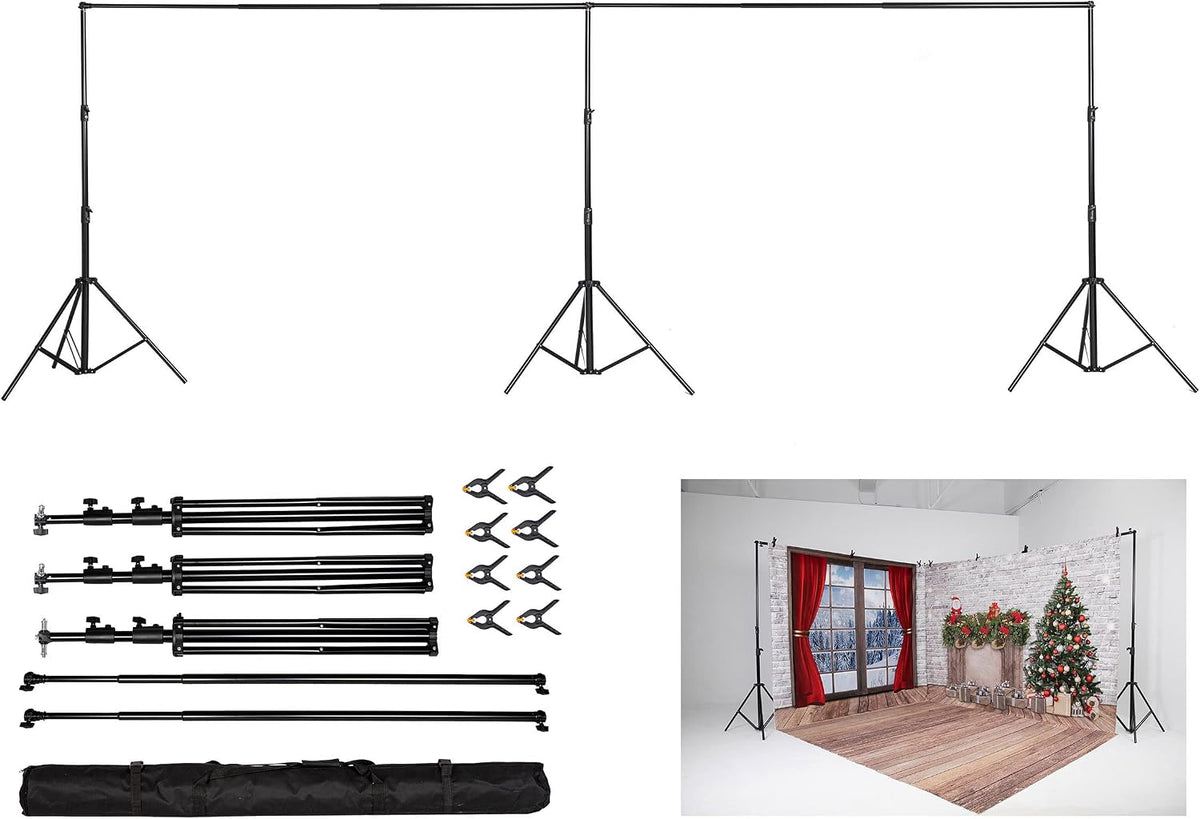 Kate 10x20ft (3x6m) Photography Backdrop Frame Stand for Room Set Adjustable ...