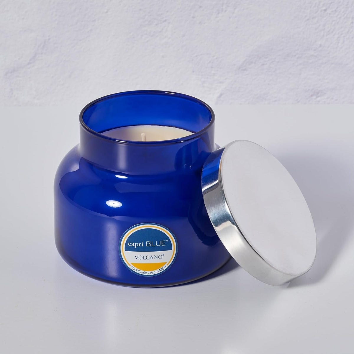 Capri Blue Volcano Scented Candle | Glass Jar | Blue, 19 oz