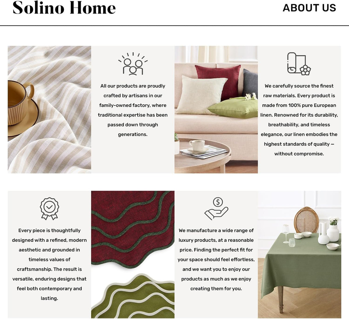 Solino Home 100% Linen Tablecloth, 60 x 90 in, Pumpkin and Black Striped