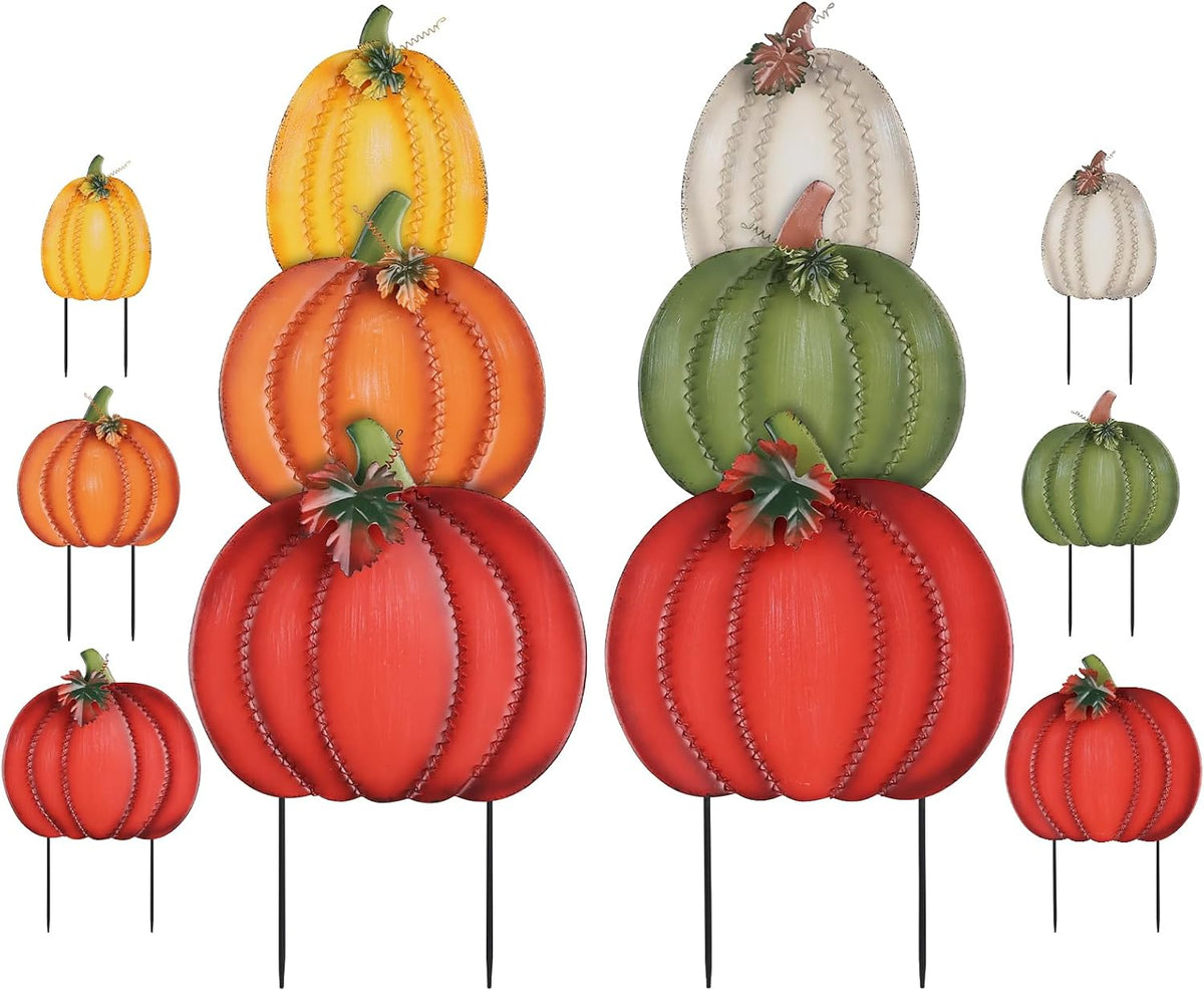 PHITRIC Fall Decorations Outdoor, 34" 2PCS Decorative Garden Stakes with...