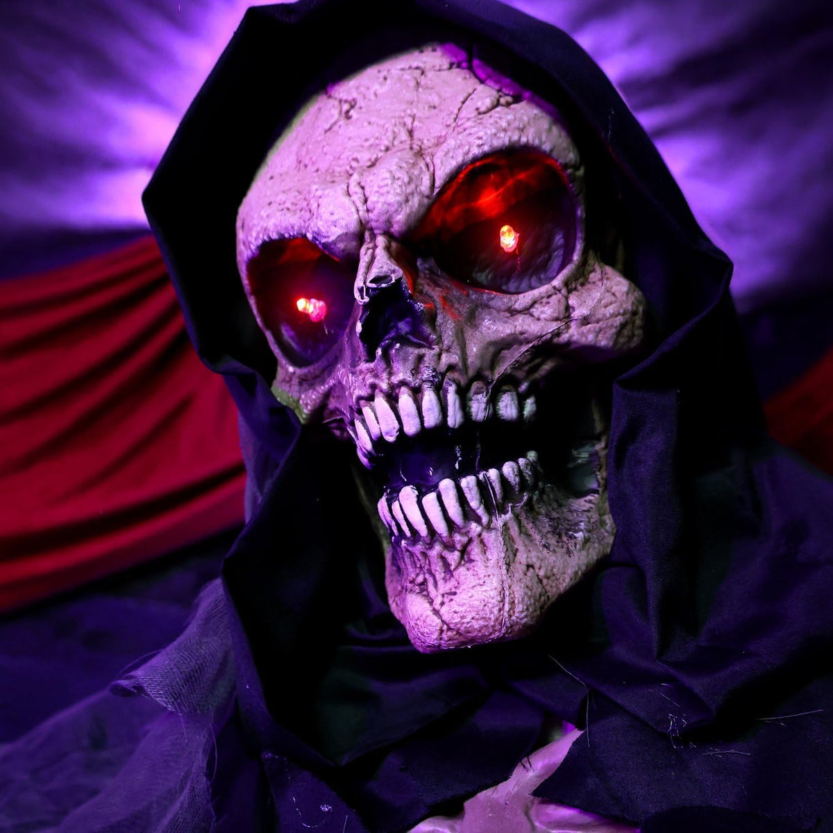 Haunted Hill Farm 5.6 ft. Floating Lady with Magic Reaper Animatronic