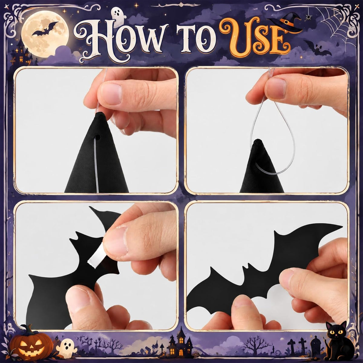 VioraWhite 23 Pcs Halloween Classroom Decorations Ghost Garland Honeycomb