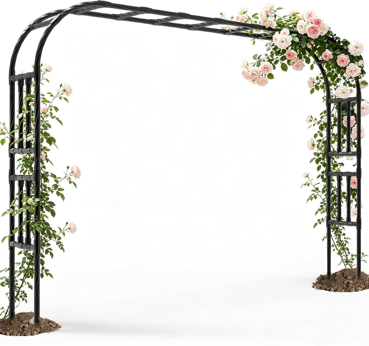 BUKLIYN Garden Arch Trellis - Garden Arch Size:126in(L) * 94.5in(H)