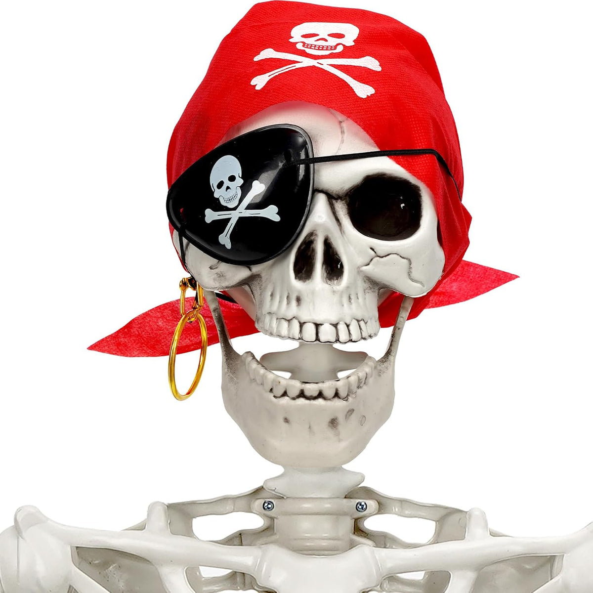MyoGrip 5.5 FT Skeleton Halloween Decorations, Posable Full Body Life-Size Sk...
