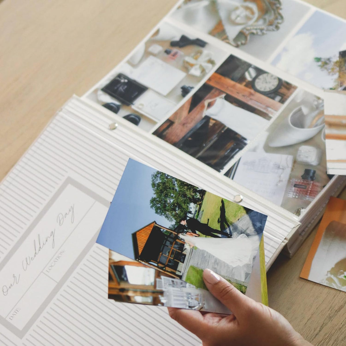 Wedding Photo Album 4x6 Pictures & Custom 2026 Year Linen Picture Scrapbook