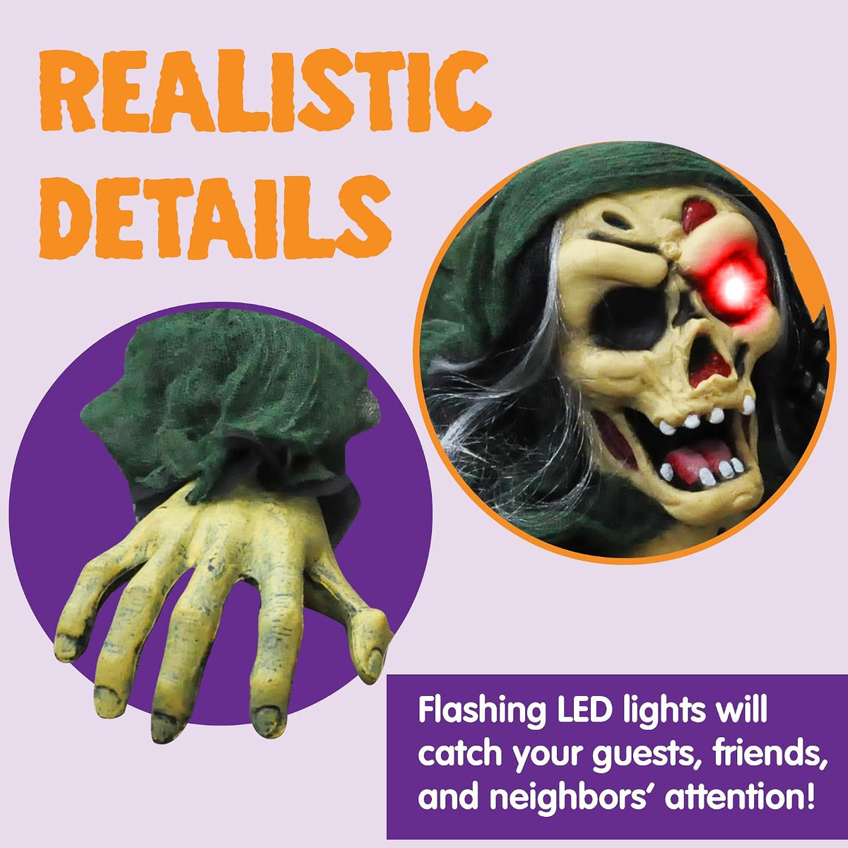JOYIN Halloween Outdoor Decoration Zombie Groundbreaker, Outside Halloween Gr...