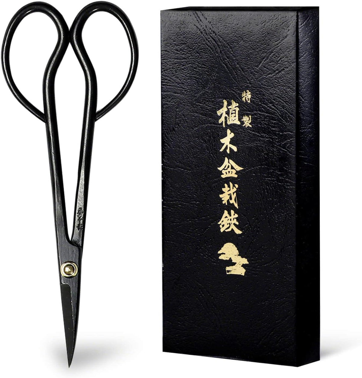 Wazakura Satsuki Bonsai Scissors 7in, Japanese Carbon Steel Pruning Shears
