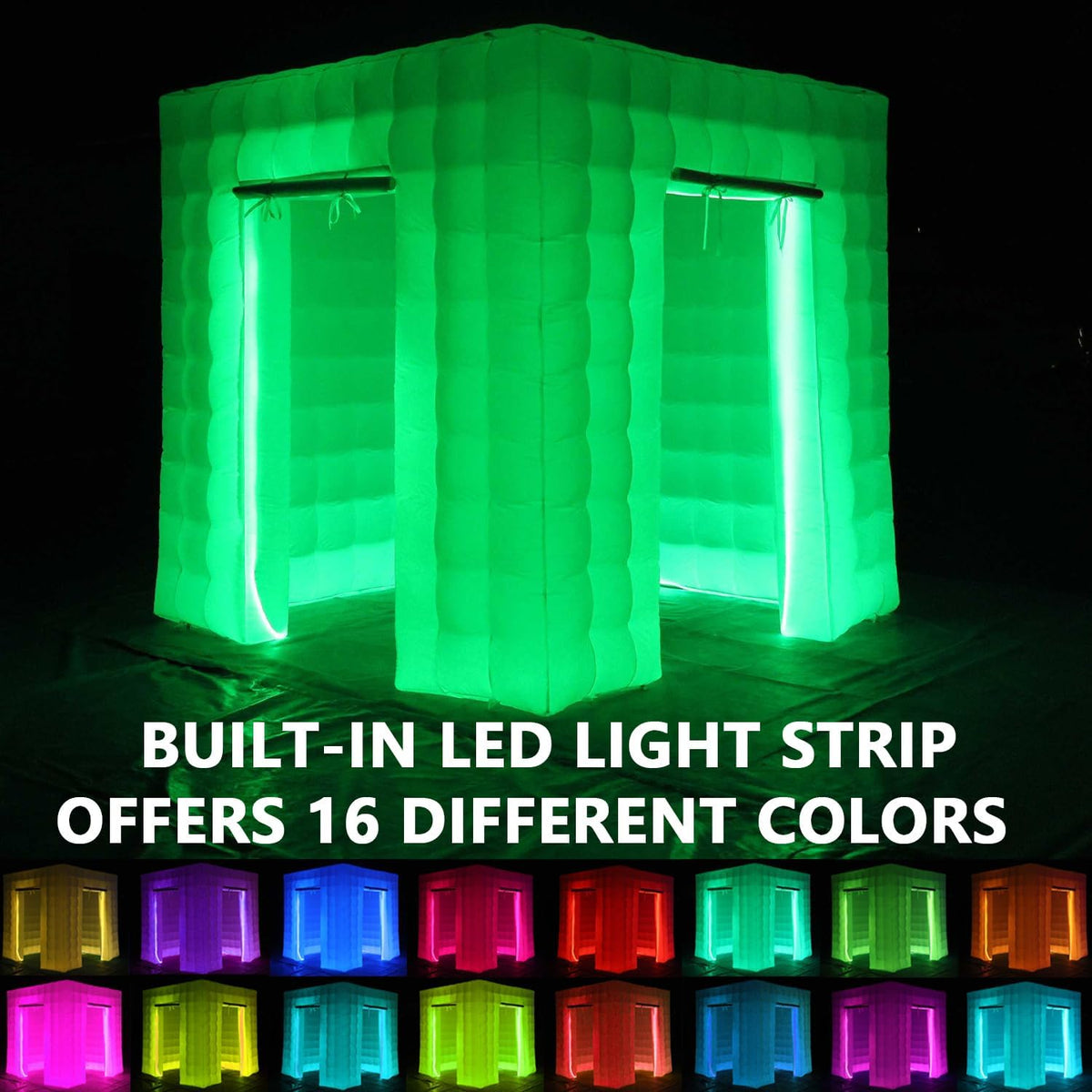 SAYOK Inflatable Photo Booth Enclosure Inflatable Booth 360 Photo Booth Backd...