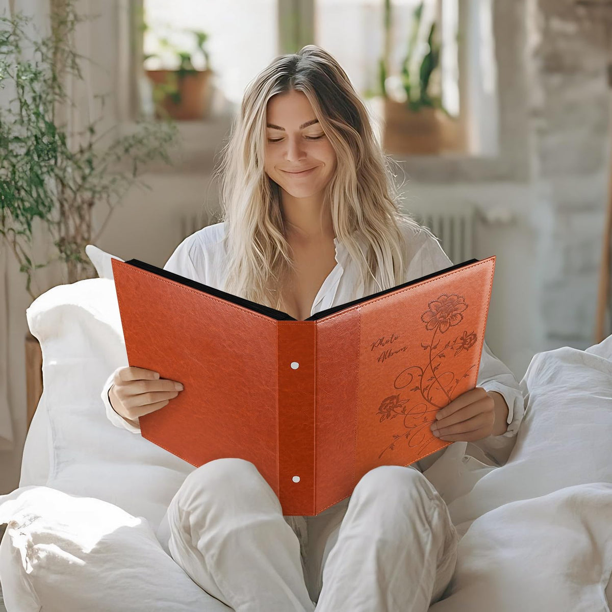 Artmag Photo Album 4x6 1000 Photos, Large Capacity Wedding Family Leather Cov...