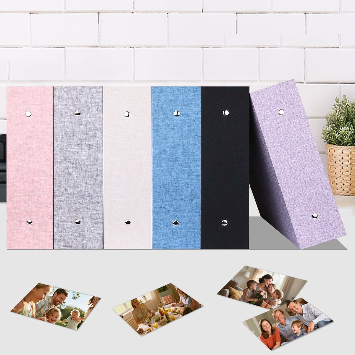 Ruibytree Extra Large Capacity Photo Album 4x6 Pictures 1000 Pockets,Purple
