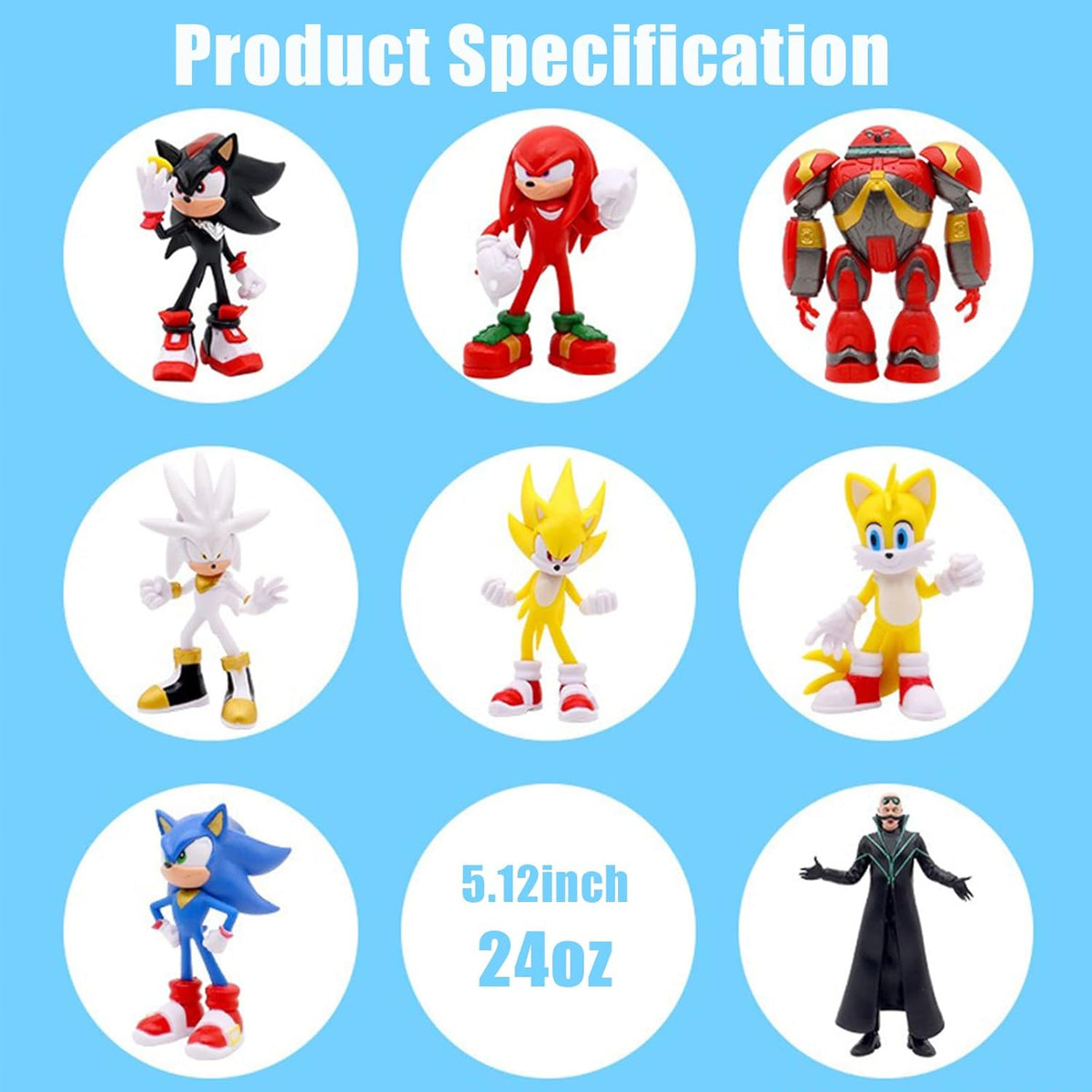 Hedgehog Action Figure, 6.5in Hedgehog Style Statue Handcrafted Collectible f...