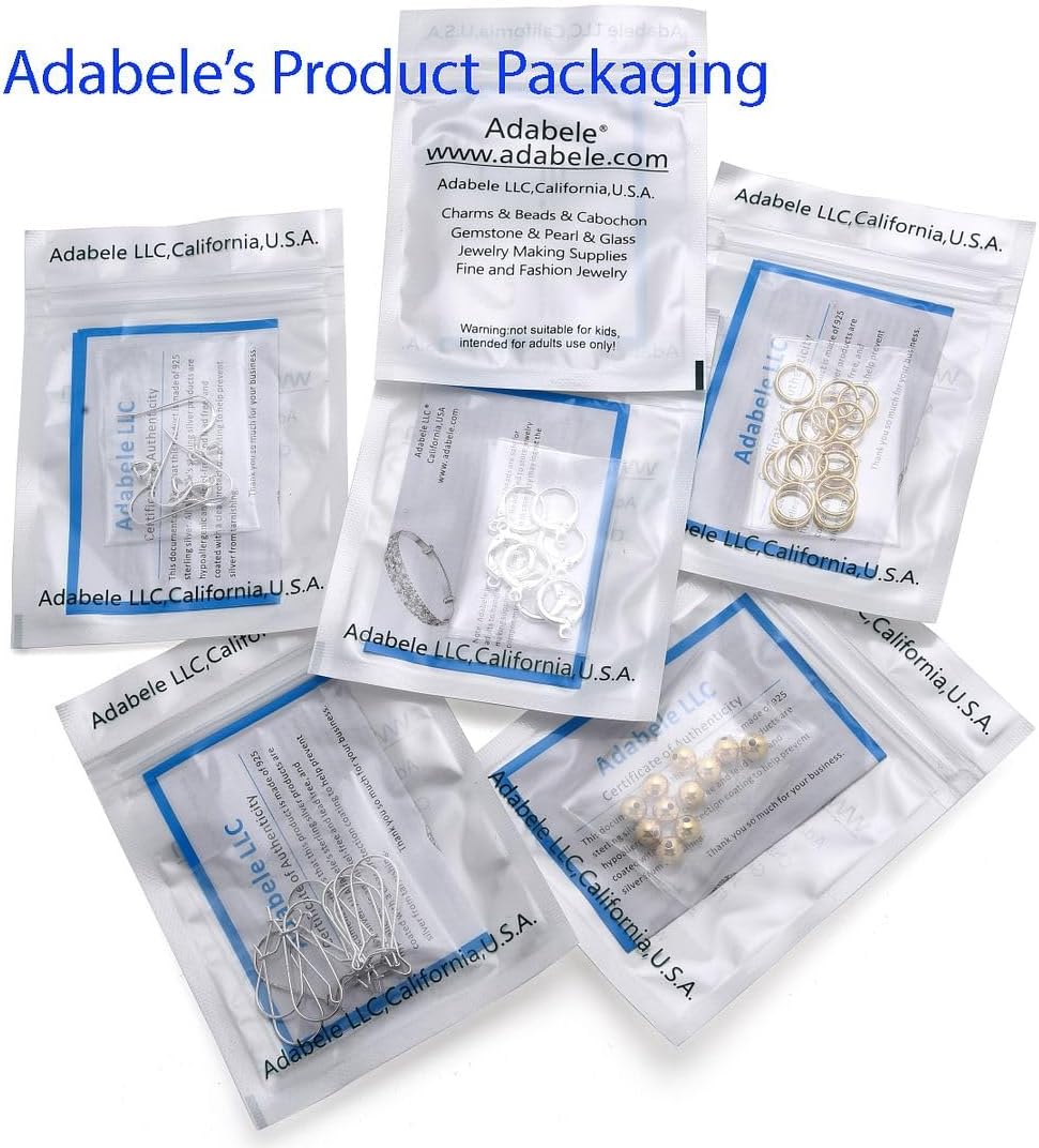 200pcs Adabele Real 925 Sterling Silver 2mm Tiny Seamless Round Bead