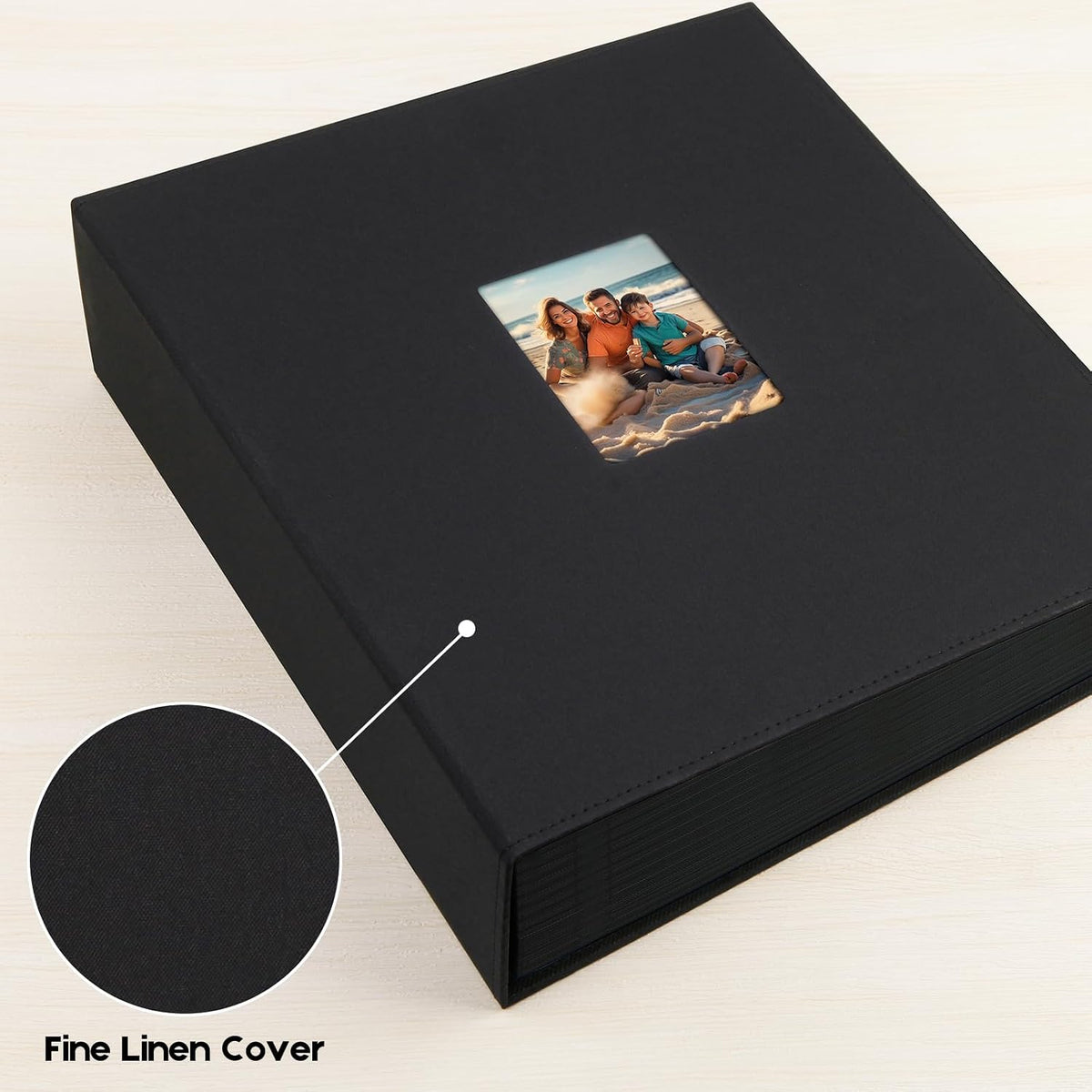 Extra Large Capacity 4x6 Photo Album, Holds 1000 Photos, Black