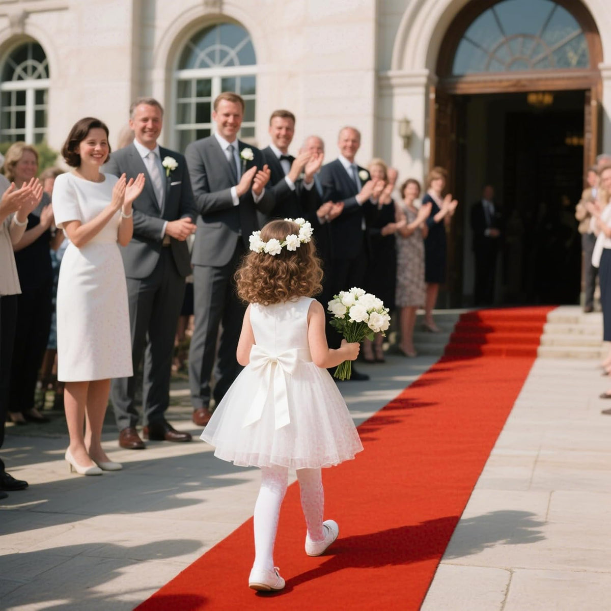 Extra Thick Red Carpet Runner for Party Felt Non-Slip Rubber Backed Aisle Run...