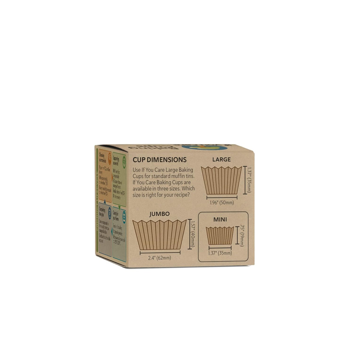 If You Care Unbleached Cupcake Liner Baking Cups - 24 Pack of 90-Count Boxes ...
