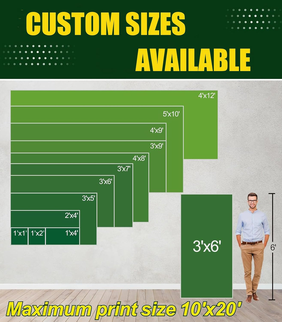 Custom Banner 4ft x 8ft Vinyl Banner Custom Backdrop - Full Color 13 Oz Sign ...
